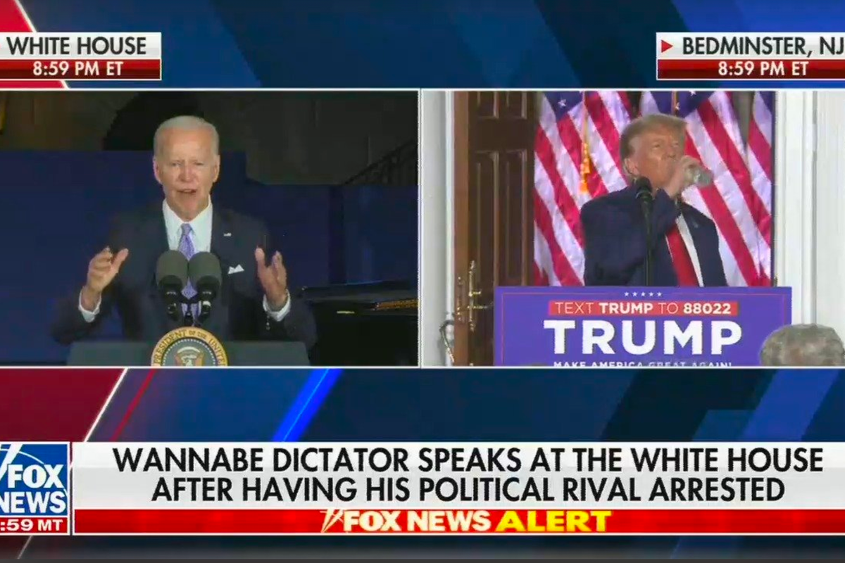 Fox News cuts off White House briefing just as ‘wannabe dictator’ Biden ...